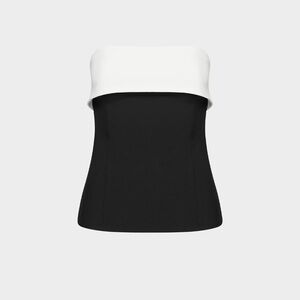Babaton Black and White Strapless Tube Top
